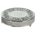 Baroque Round Nickel Plated Cake Plateau/ Plate (18" Diameter)